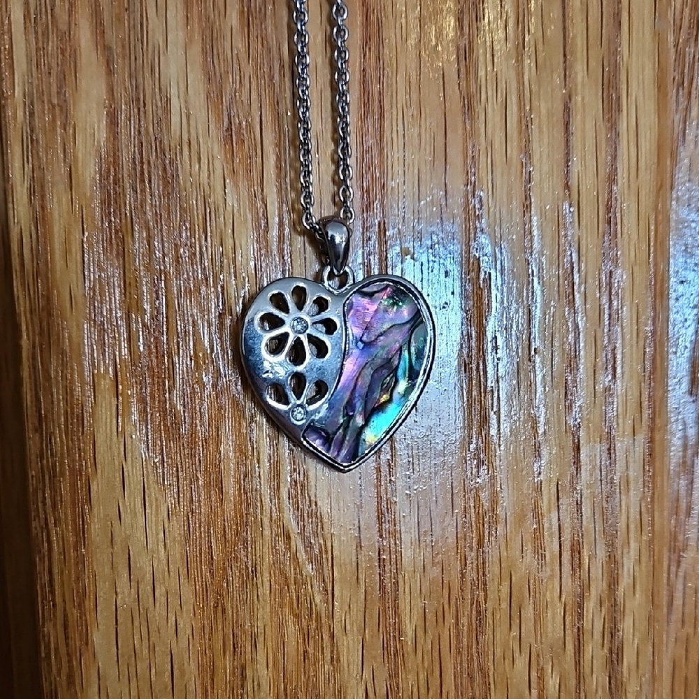 Silver Heart Pendant Necklace